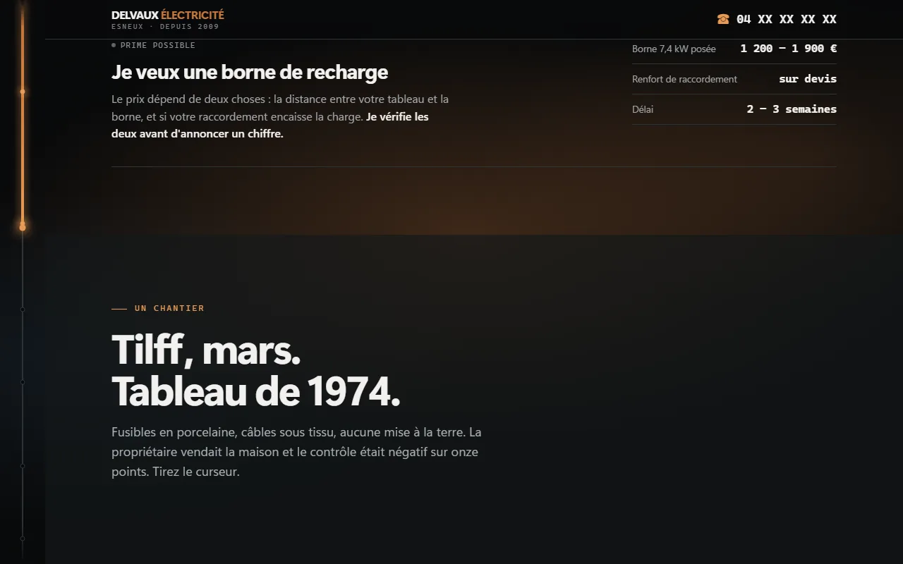 Récit d'un chantier de remplacement de tableau électrique.