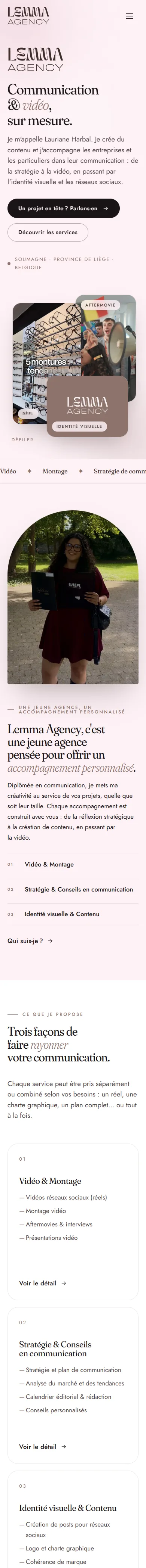 lemmaagency.be sur téléphone